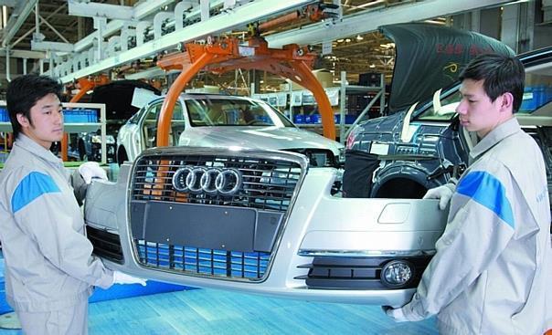 Produktion des Audi A6L in China. Foto: Auto-Reporter/Audi